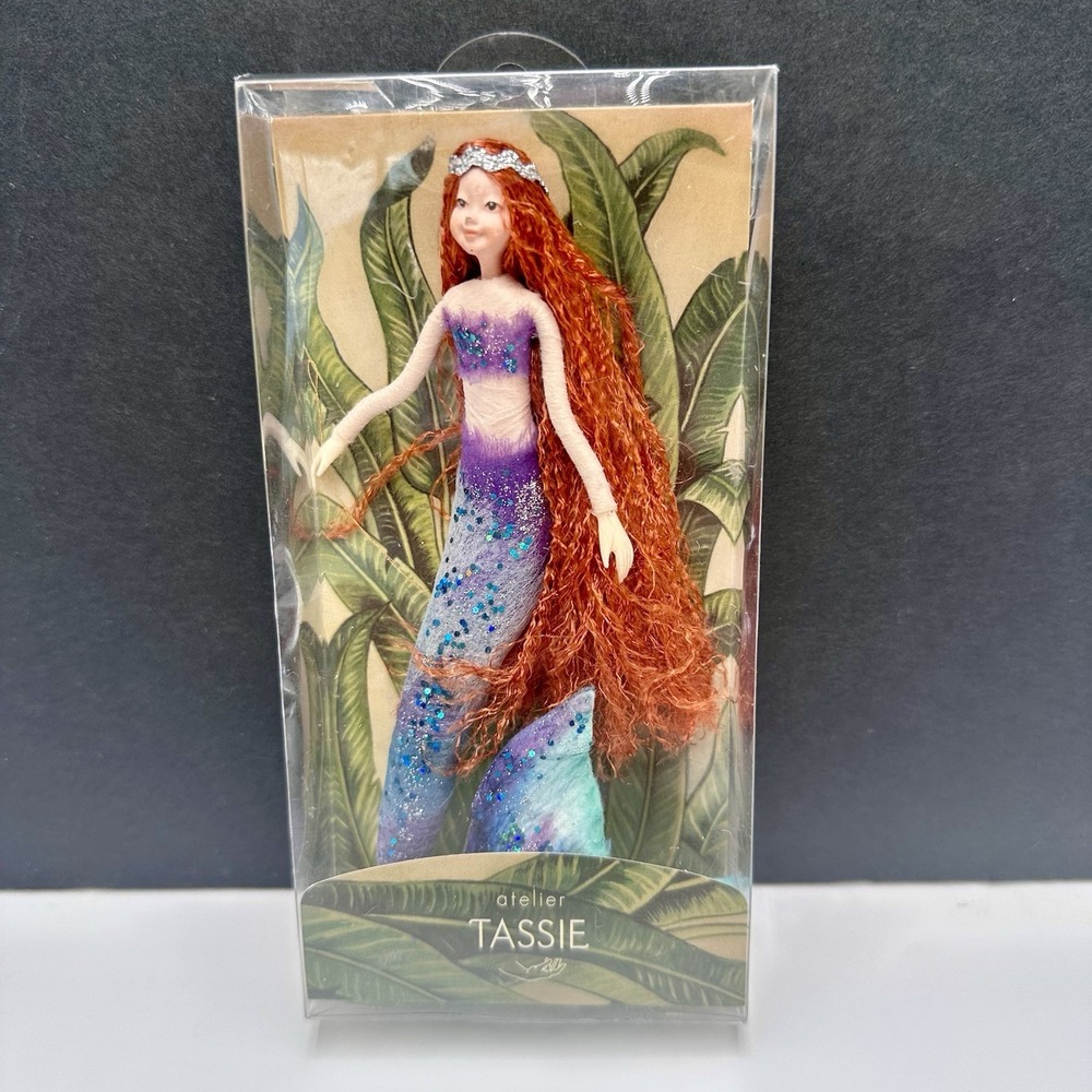 Atelier Tassie Mermaid Fairy Handmade Decor Original Box Thailand 7"